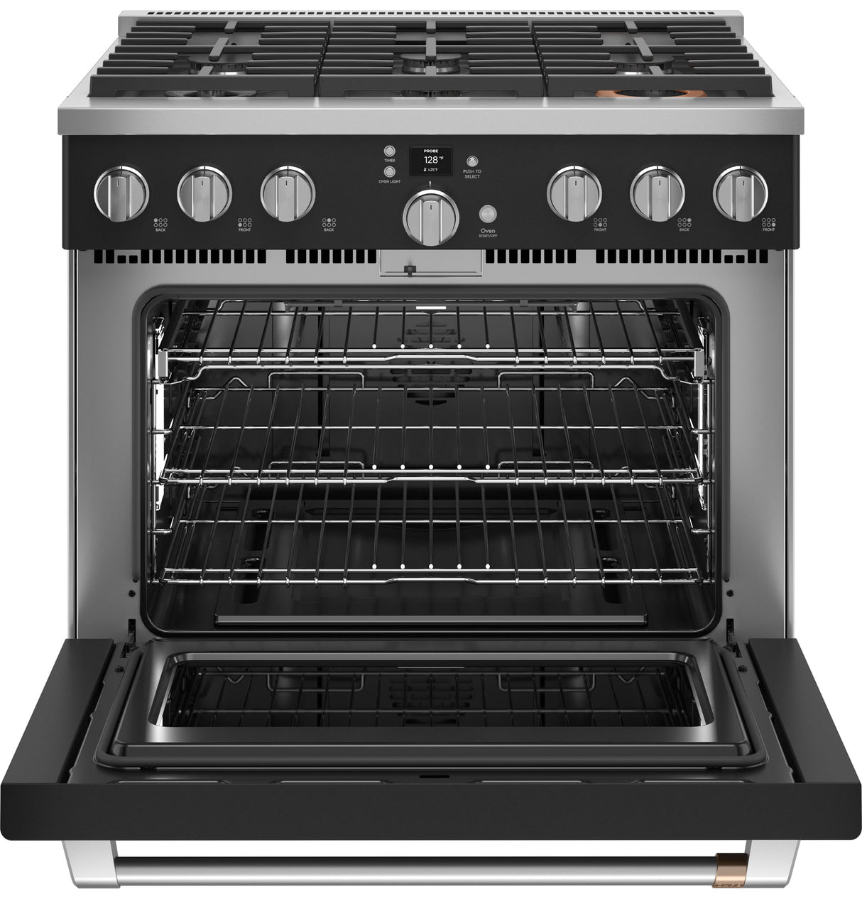 Caf(eback)(TM) 36" Smart All-Gas Commercial-Style Range with 6 Burners (Natural Gas) - (CGY366P3TD1)