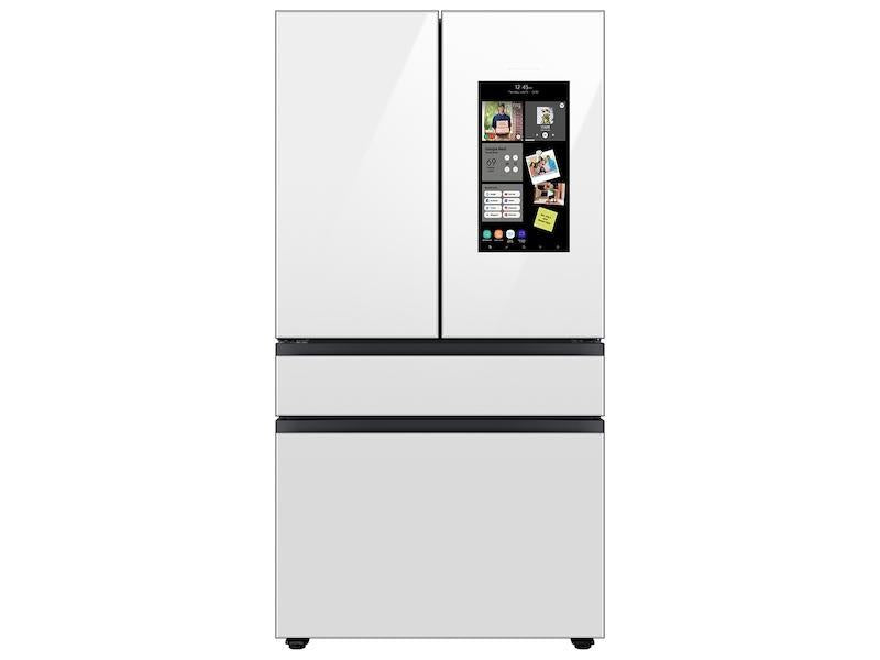 Bespoke 4-Door French Door Refrigerator (29 cu. ft.) with Family Hub(TM) in White Glass - (RF29BB890012AA)