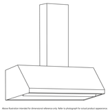 30" Designer Wall Mount Hood w/ Dimmable LED Lighting - (UVW8304SPSS)