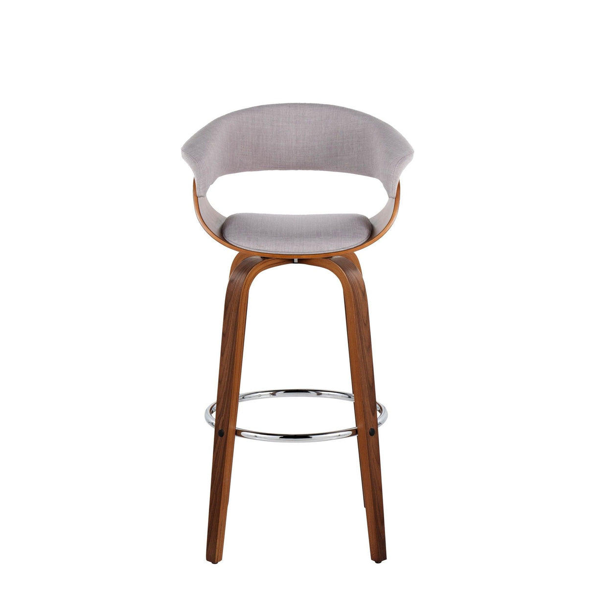 Vasari - Adjustable Barstool With Swivel - Chrome Metal