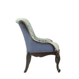 Ameena - Accent Chair - Fabric & Espresso