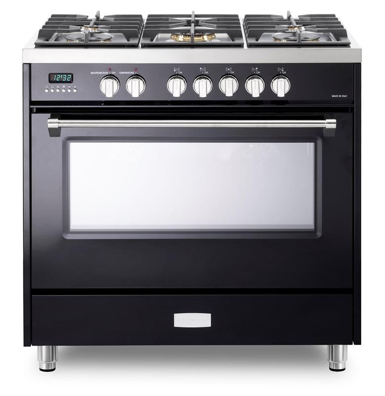 Designer 36" Dual Fuel Single Oven Range - Gloss Black - (VDFSGE365GB)