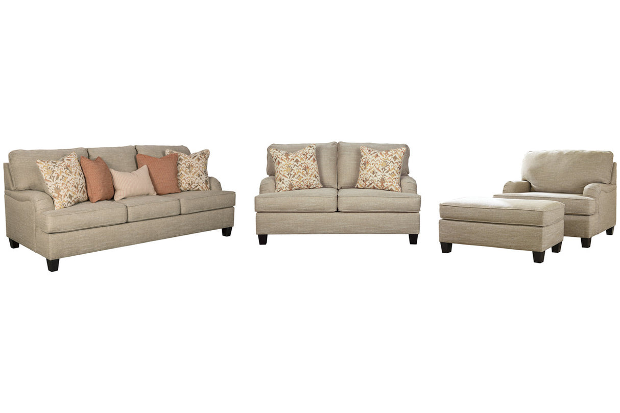 Almanza Sofa and Loveseat With Chair and Ottoman - (30803U3)