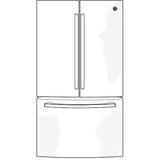 GE(R) ENERGY STAR(R) 18.6 Cu. Ft. Counter-Depth French-Door Refrigerator - (GWE19JYLFS)