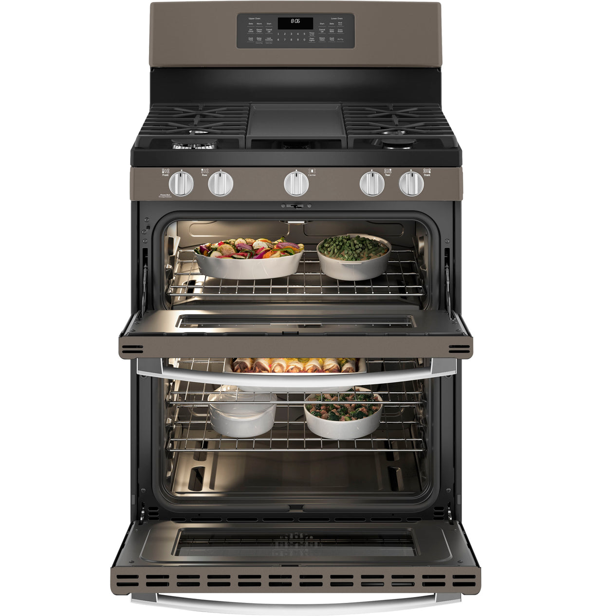 GE(R) 30" Free-Standing Gas Double Oven Convection Range - (JGBS86EPES)