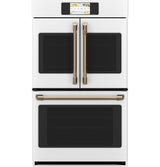 Caf(eback)(TM) Professional Series 30" Smart Built-In Convection French-Door Double Wall Oven - (CTD90FP4NW2)