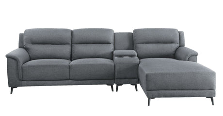 Walcher - Sectional Sofa - Gray Linen