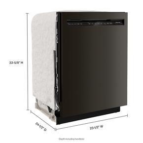 44 dBA Dishwasher In PrintShield Finish With FreeFlex Third Rack - Black - 23,88" Width