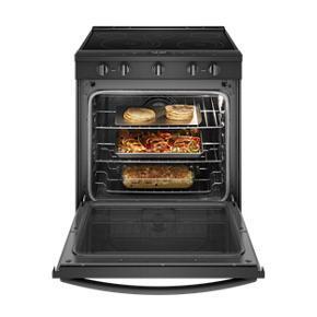 64 Cubic Feet Smart Slide-In Electric Range With Air Fry When Connected - Black