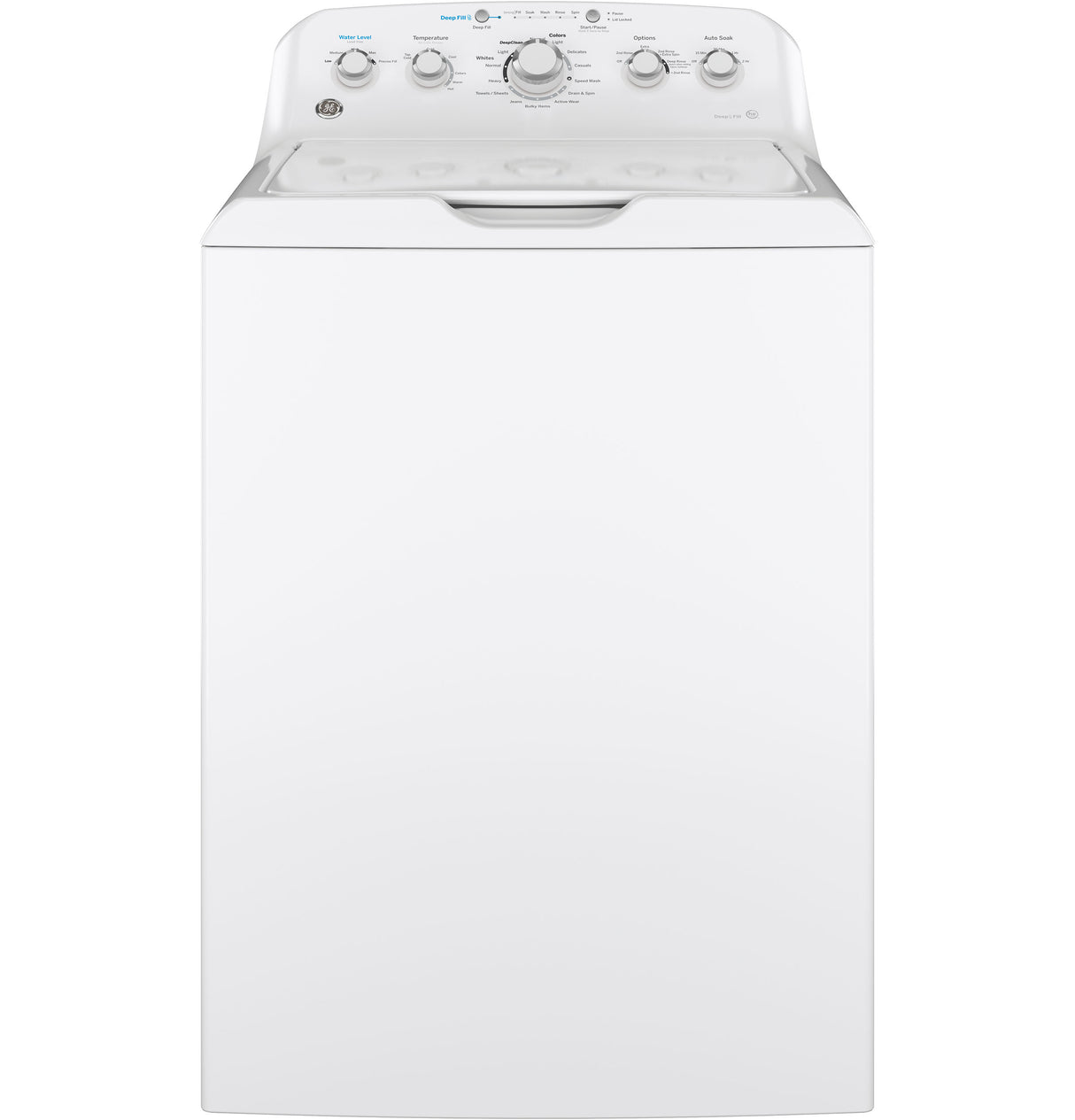 GE(R) 4.5 cu. ft. Capacity Washer with Stainless Steel Basket - (GTW465ASNWW)