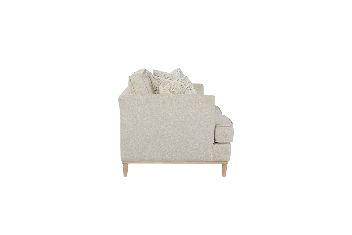 Loveseat With 2 Reversable Cushions And 2 Pillows - Off White