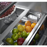 24.2 Cubic Feet 42" Width Built-In Stainless French Door Refrigerator With Platinum Interior Design