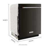 44 dBA Dishwasher In PrintShield Finish With FreeFlex Third Rack - Black Stainless Steel