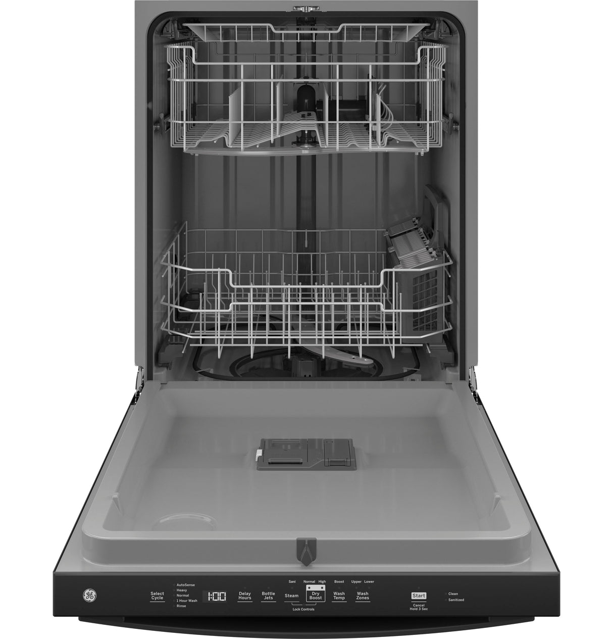 GE(R) ENERGY STAR(R) Top Control with Plastic Interior Dishwasher with Sanitize Cycle & Dry Boost - (GDT630PGRBB)
