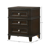 3 Drawer Nightstand With USB