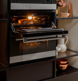 Caf(eback)(TM) 30" Duo Smart Single Wall Oven in Platinum Glass - (CTS92DM2NS5)