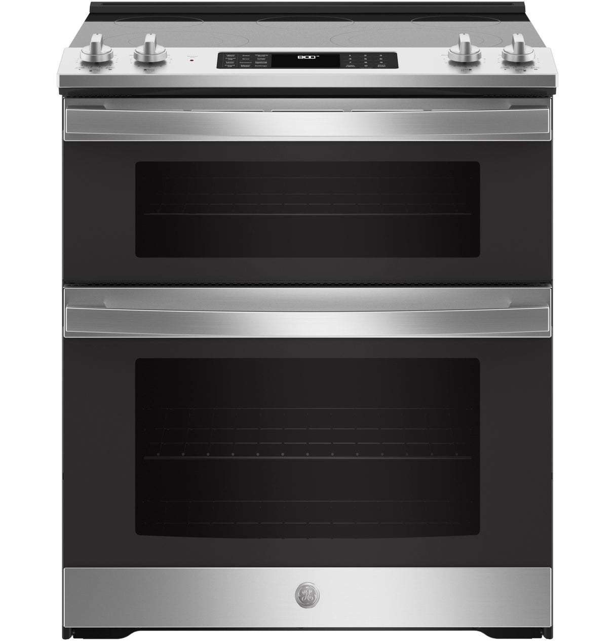 GE(R) 30" Slide-In Electric Convection Double Oven Range - (JSS86SPSS)