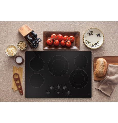 GE(R) 30" Built-In knob Control Electric Cooktop - (JEP5030DTBB)