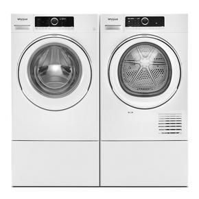 12" Pedestal For Front Load Washer And Dryer - White