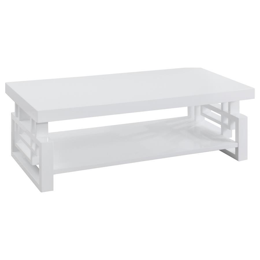 Schmitt - Rectangular Coffee Table - White High Gloss