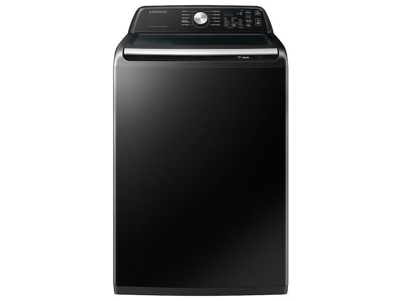 4.6 cu. ft. Large Capacity Smart Top Load Washer with ActiveWave(TM) Agitator and Active WaterJet in Brushed Black - (WA46CG3505AVA4)