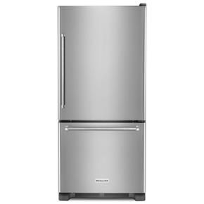 19 Cubic Feet 30" Width Full Depth Non Dispense Bottom Mount Refrigerator