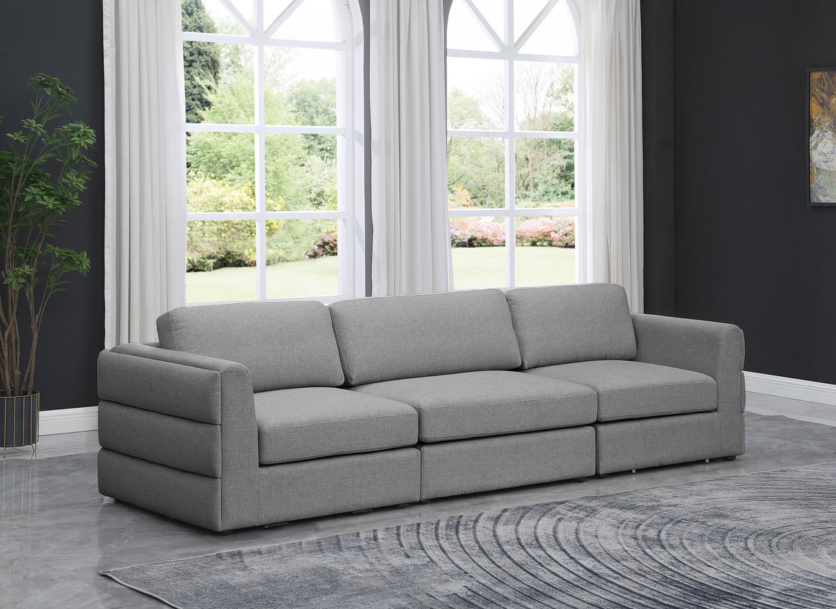 Beckham - Modular Sofa 3 Seats - Gray - Fabric