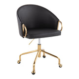 Claire - Task Chair - Gold Base