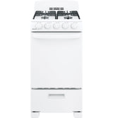 Hotpoint(R) 20" Front-Control Free-Standing Gas Range with Sealed Burners - (RGAS200DMWW)