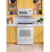 GE(R) 30" Slide-In Electric Convection Range with No Preheat Air Fry - (JS760DPWW)