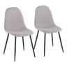 Pebble - Chair - Black Steel (Set of 2)