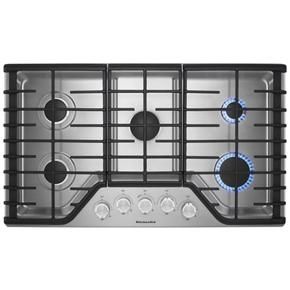 36" 5-Burner Gas Cooktop - Metal