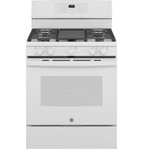 GE(R) 30" Free-Standing Gas Convection Range with No Preheat Air Fry - (JGB735DPWW)