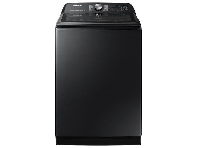 5.1 cu. ft. Smart Top Load Washer with ActiveWave(TM) Agitator and Super Speed Wash in Brushed Black - (WA51A5505AV)