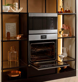 Caf(eback)(TM) 30" Smart Built-In Convection Double Wall Oven in Platinum Glass - (CTD90DM2NS5)