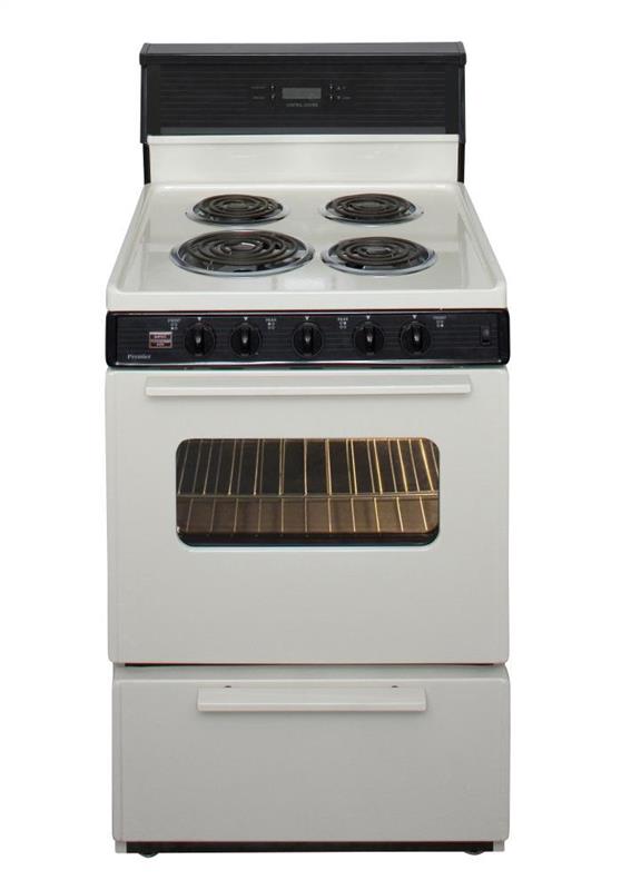 24 in. Freestanding Electric Range in Biscuit - (ECK240TP)