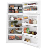 GE(R) ENERGY STAR(R) 17.5 Cu. Ft. Top-Freezer Refrigerator - (GTE18DTNRWW)