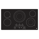 GE(R) 36" Built-In Knob Control Electric Cooktop - (JEP5036DTBB)