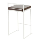 Fuji - Counter Stool Steel With Cushion - Stainless Steel