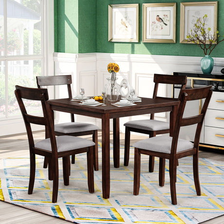 Dining Table Set Industrial Wooden Kitchen Table And Chairs For Dining Room