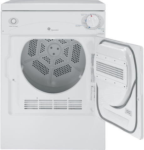 GE Spacemaker(R) 120V 3.6 cu. ft. Capacity Portable Electric Dryer - (DSKP333ECWW)