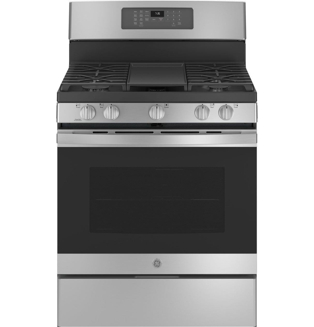 GE(R) 30" Free-Standing Gas Convection Range with No Preheat Air Fry - (JGB735SPSS)