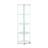 Zahavah - 4-shelf Hexagon Shaped Curio Cabinet