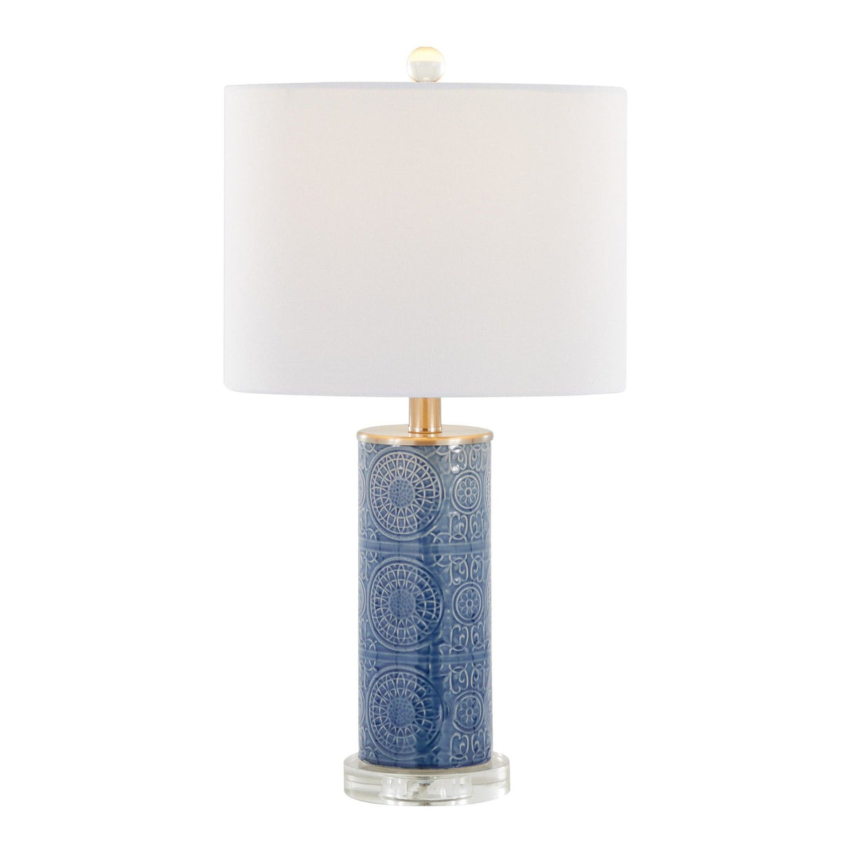 Spyro - 23" Ceramic Table Lamp - Blue