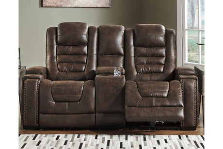 Game Zone Power Reclining Loveseat With Console - (3850118)