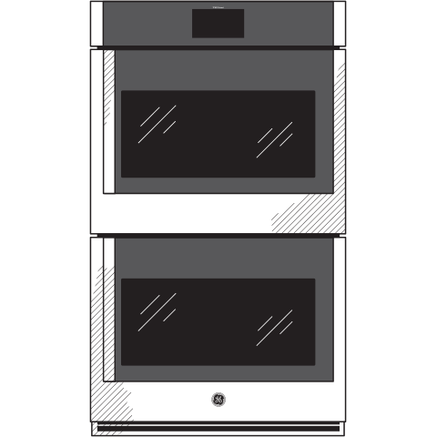 GE Profile(TM) 30" Smart Built-In Convection Double Wall Oven with Right-Hand Side-Swing Doors - (PTD700RSNSS)