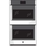 GE Profile(TM) 30" Smart Built-In Convection Double Wall Oven with Right-Hand Side-Swing Doors - (PTD700RSNSS)