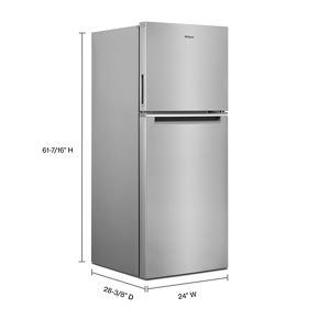 24" Wide Top-Freezer Refrigerator - 11.6 Cubic Feet - Fingerprint-Resistant Stainless Finish