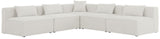 Cube - Modular Sectional 5 Piece - Cream - Modern & Contemporary