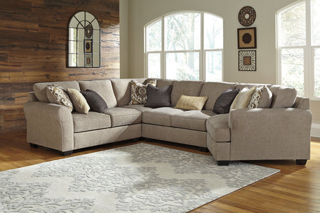 Pantomine 4-piece Sectional With Cuddler - (39122S7)